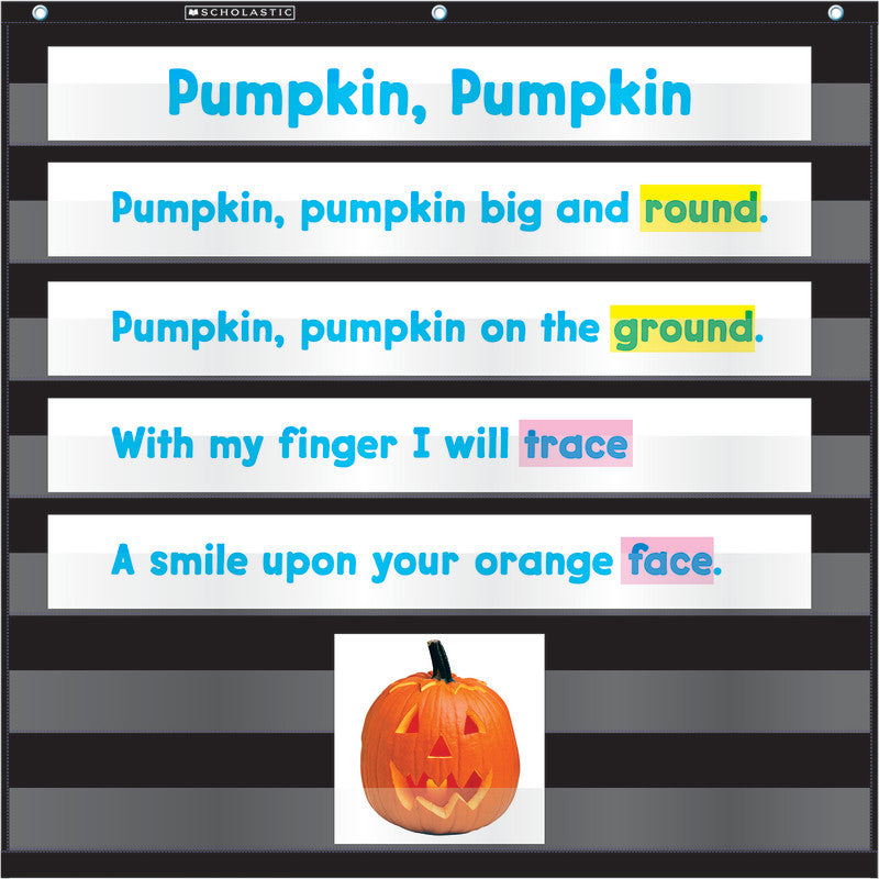 SCHOLASTIC TEACHING SOLUTIONS - Mini Pocket Chart, 28" x 28", Black