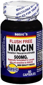 Basic Drug - Dietary Supplement Basic's Flush Free Niacin Niacin / Inositol 400 mg - 100 mg Strength Capsule 60 per Bottle [1/BT]