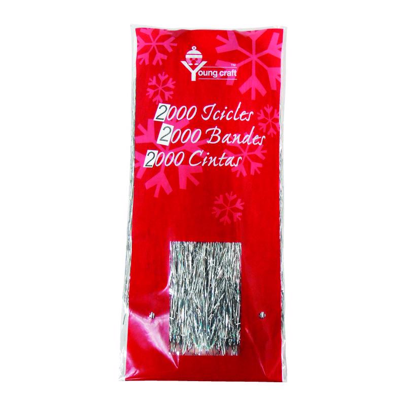 F C YOUNG - F C Young Silver Icicles 10 in. - Case of 72