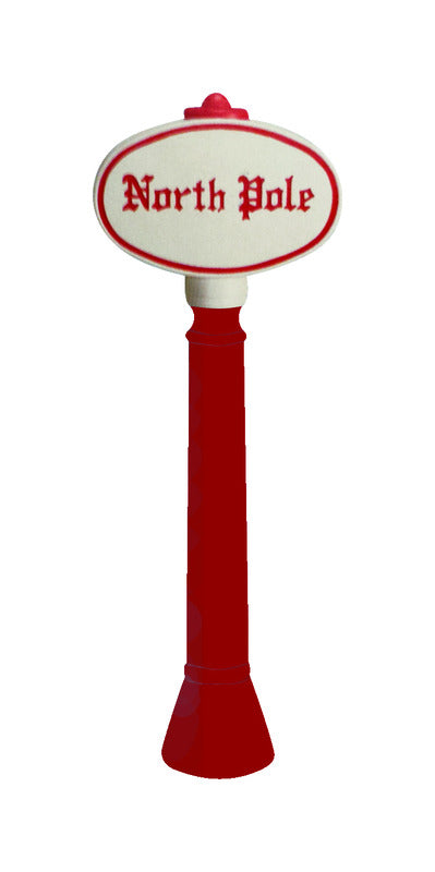 UNION PRODUCTS - Union Products Blow Mold Red/White North Pole Sign 45 in.