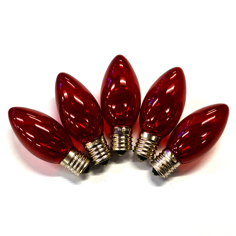 HOLIDAY BRIGHT LIGHTS - Holiday Bright Lights Incandescent C9 Red 25 ct Replacement Christmas Light Bulbs 0.08 ft. [BU25C9X3-TRDA]