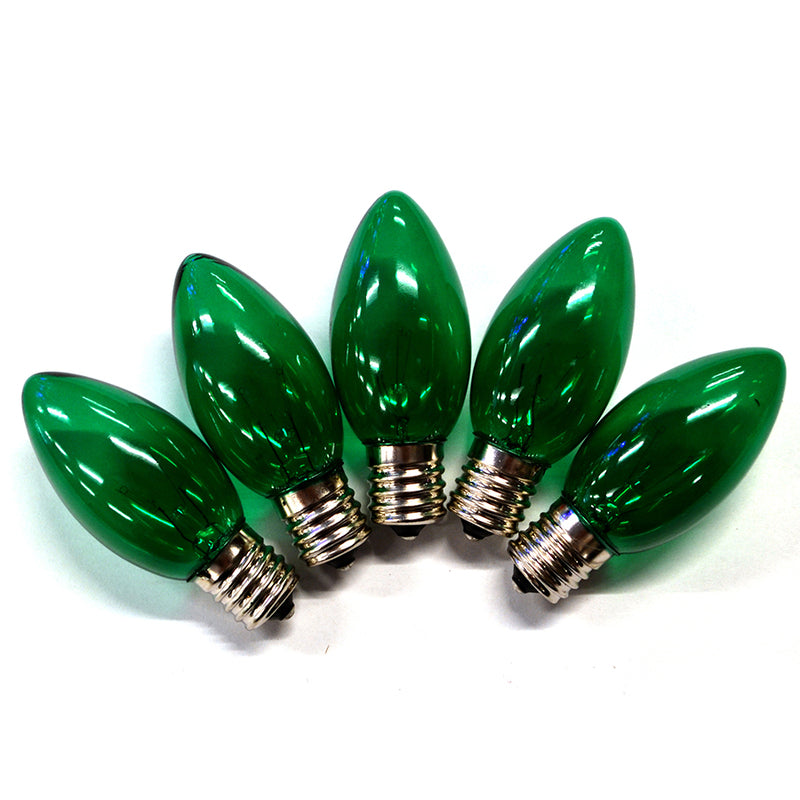 HOLIDAY BRIGHT LIGHTS - Holiday Bright Lights Incandescent C9 Green 25 ct Replacement Christmas Light Bulbs 0.08 ft. [BU25C9X3-TGRA]
