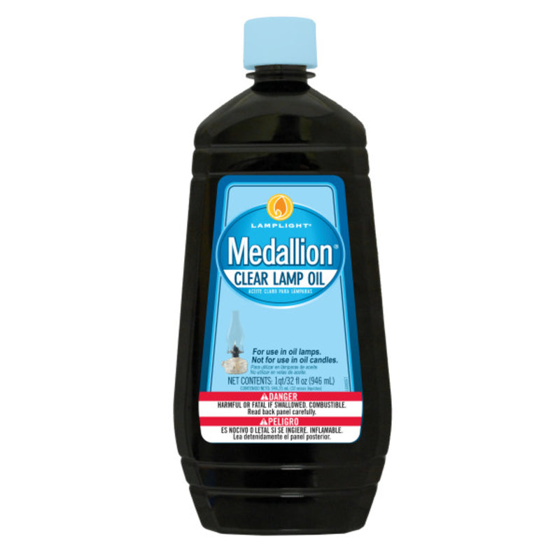LAMPLIGHT FARMS - Lamplight Farms Medallion Clean Burn Lamp Oil Clear 32 oz - Case of 12