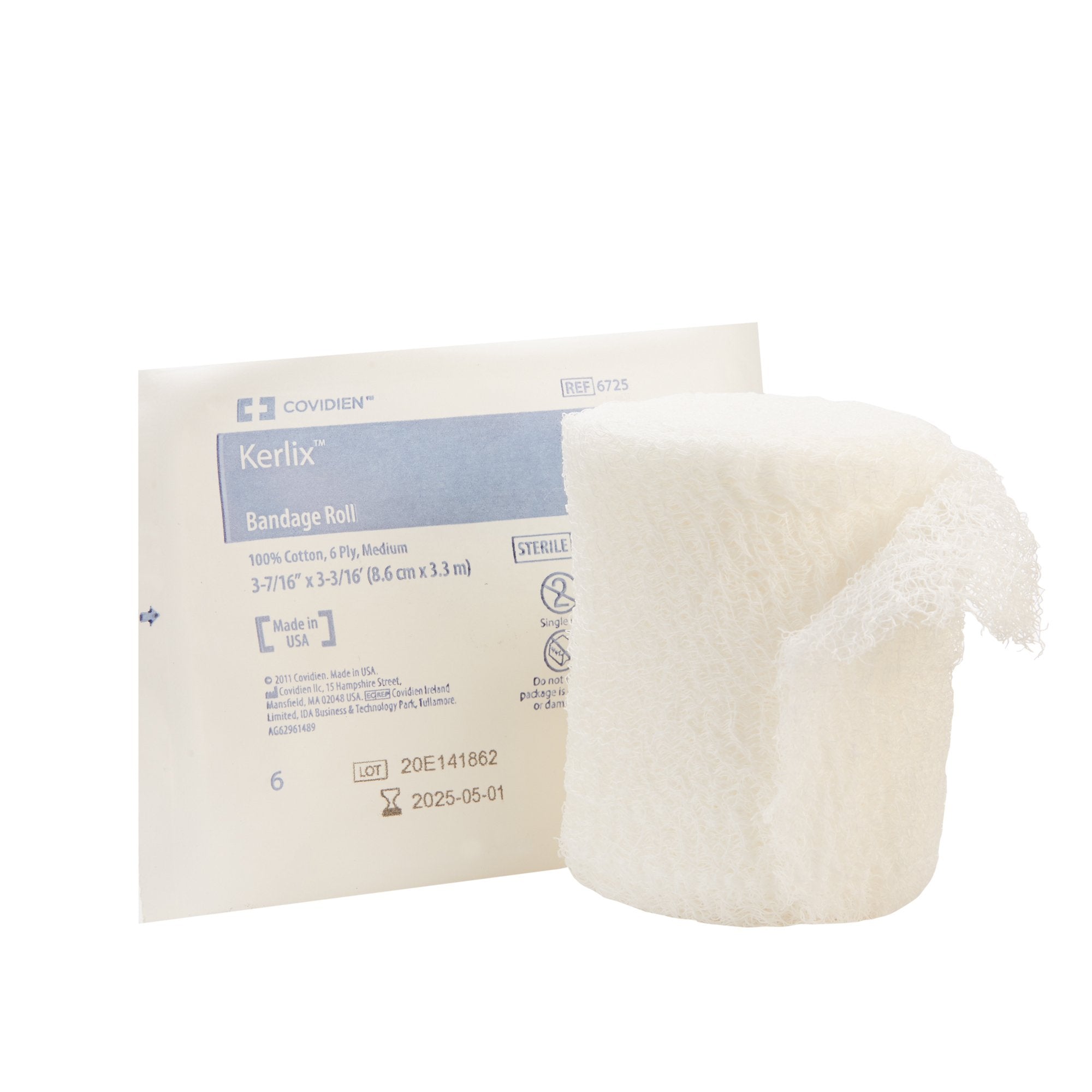 Cardinal - Fluff Bandage Roll Kerlix™ 3-4/10 Inch X 3-6/10 Yard 6-Ply Sterile 1 per Pouch [1/EA]