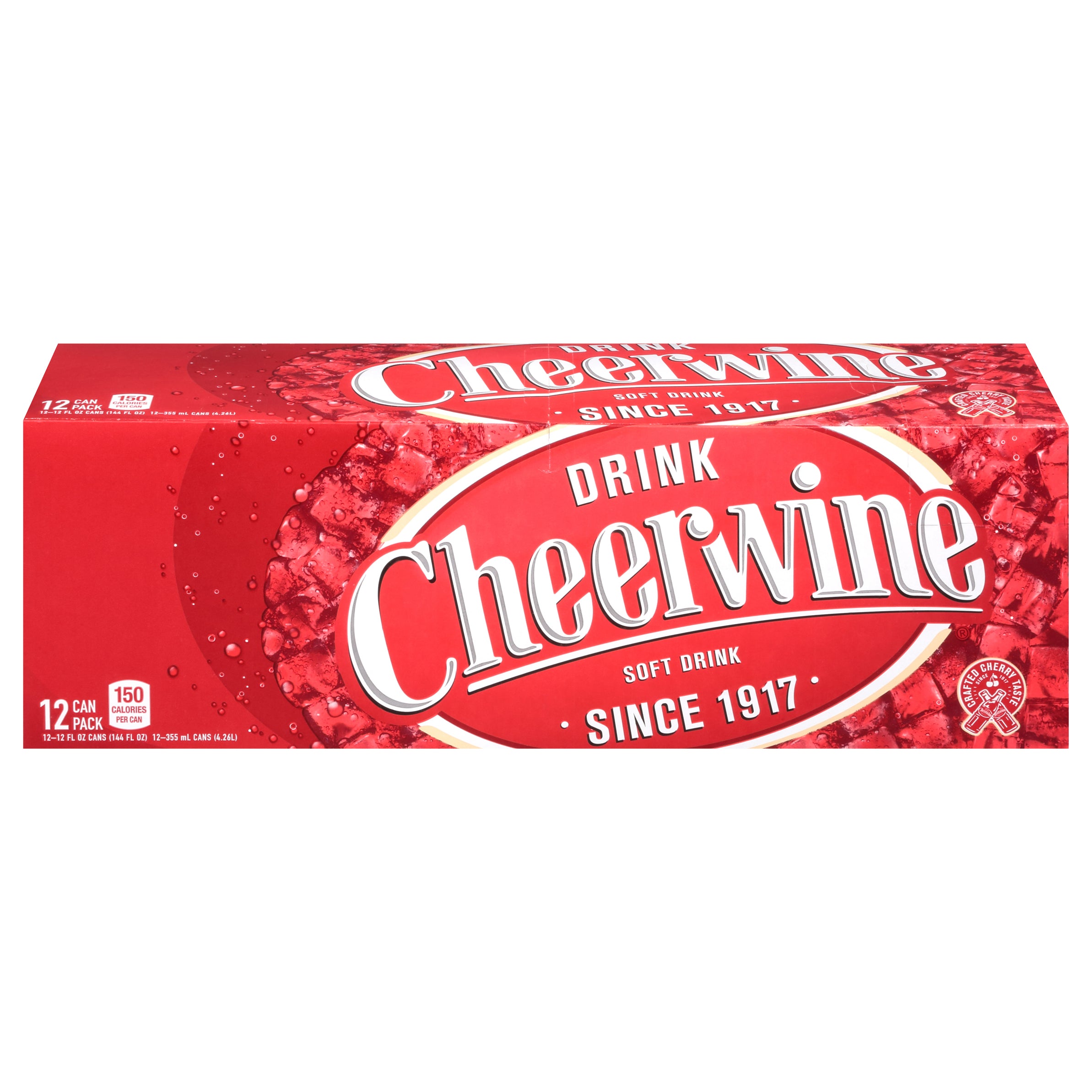 Cheerwine Soft Drink 12 - 12 fl. oz. Cans - Case of 1