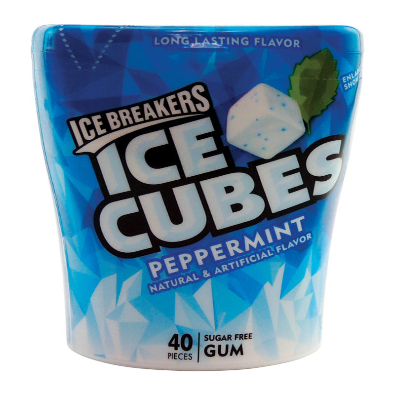 ICE BREAKERS - Ice Breakers Ice Cubes Peppermint Chewing Gum 40 pc - Case of 6