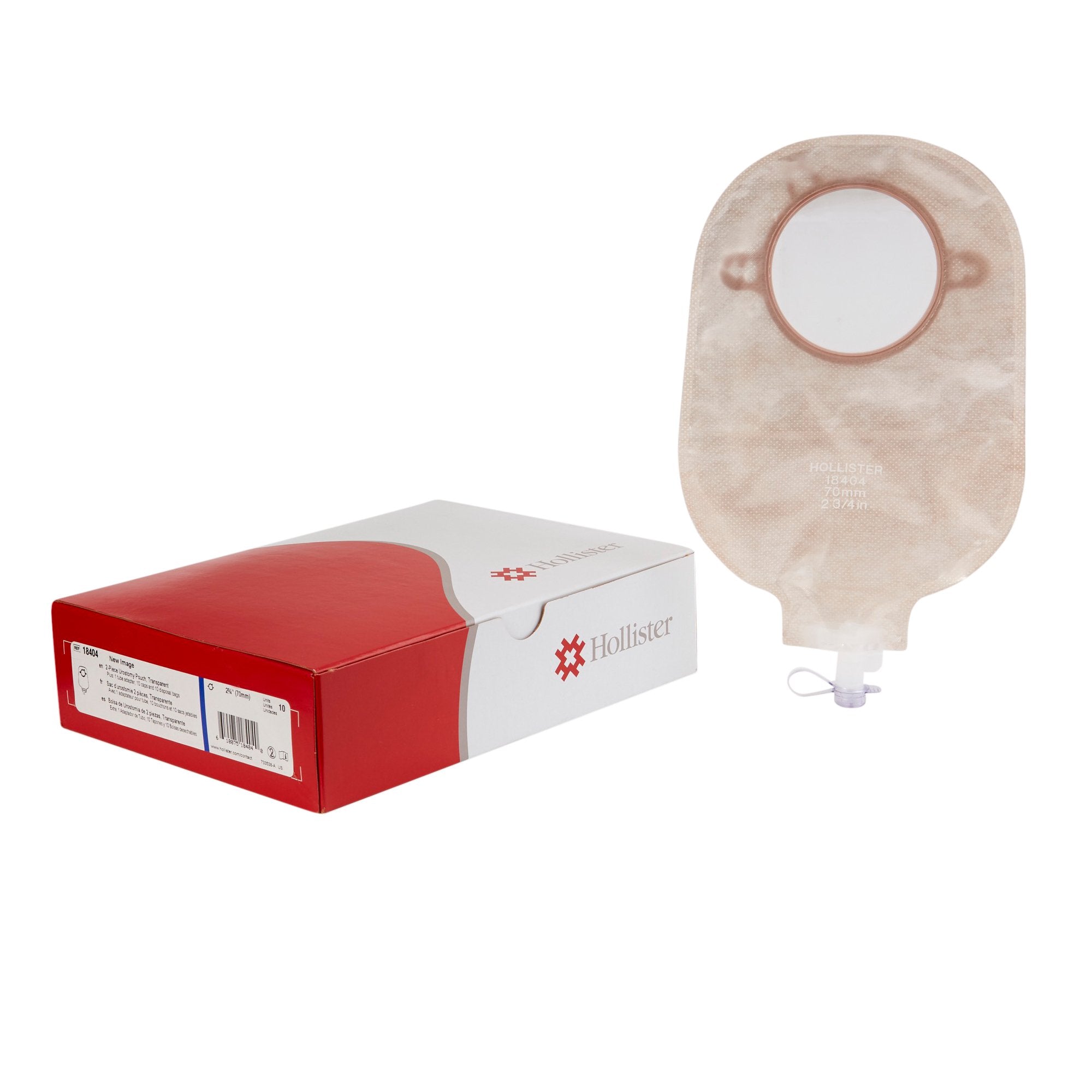 Hollister - Urostomy Pouch New Image™ Two-Piece System 9 Inch Length, Maxi 2-3/4 Inch Stoma Drainable [10/BX]