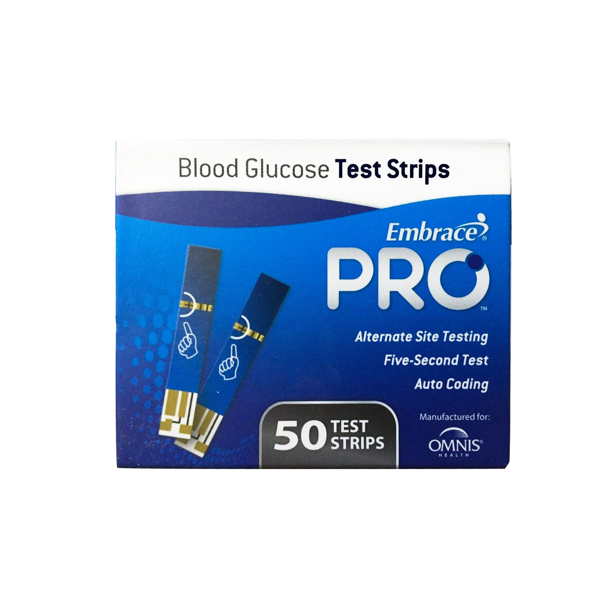 Omnis Health - Blood Glucose Test Strips Embrace® 50 Strips per Pack [50/BX]