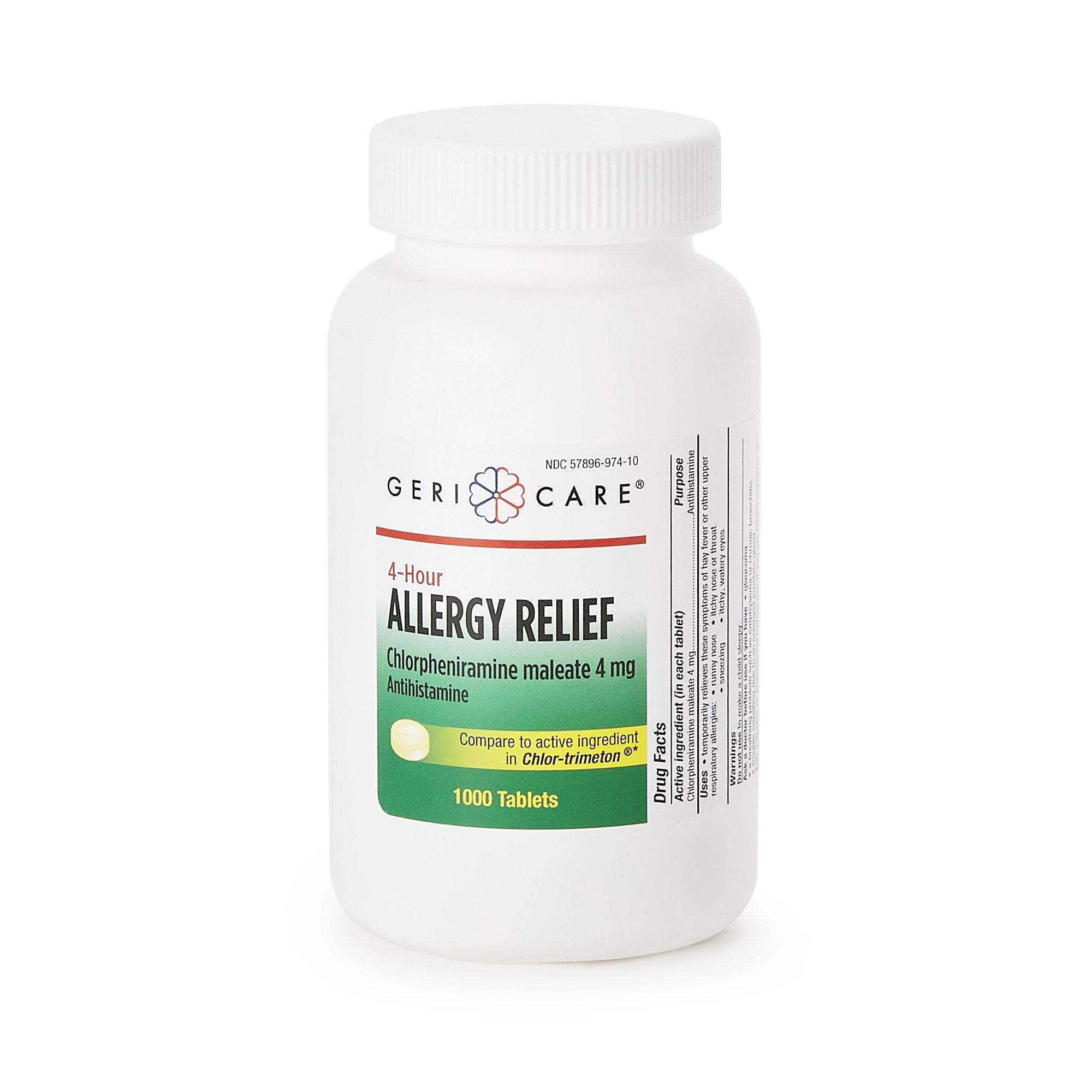 Geri-Care - Allergy Relief Health*Star® 4 mg Strength Tablet 1,000 per Bottle [1/BT]