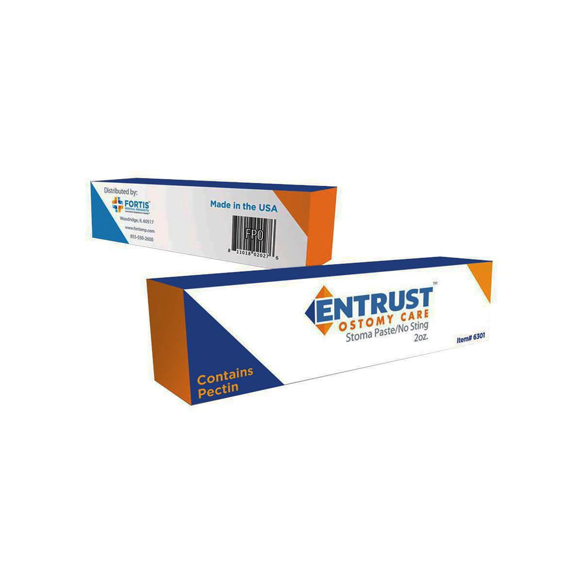 Fortis Medical Products - Skin Paste Entrust 2 oz., Pectin & No Sting [1/BX]