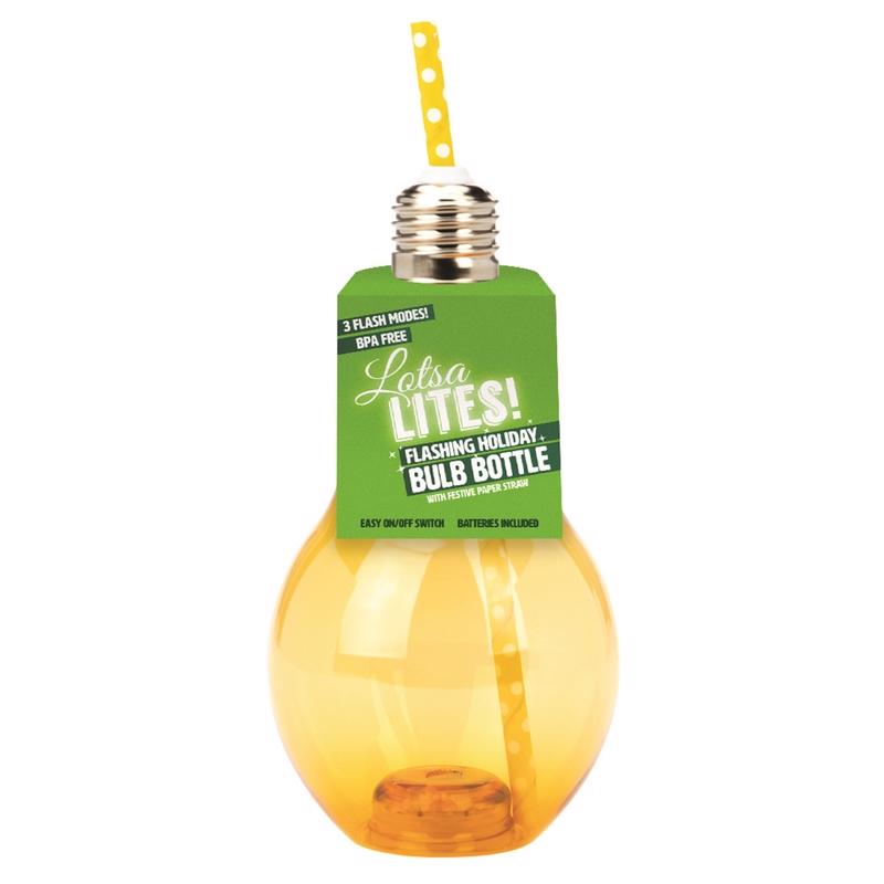 DM MERCHANDISING - DM Merchandising Lotsa Lites Flashing Bulb Assorted BPA Free Tumbler - Case of 12