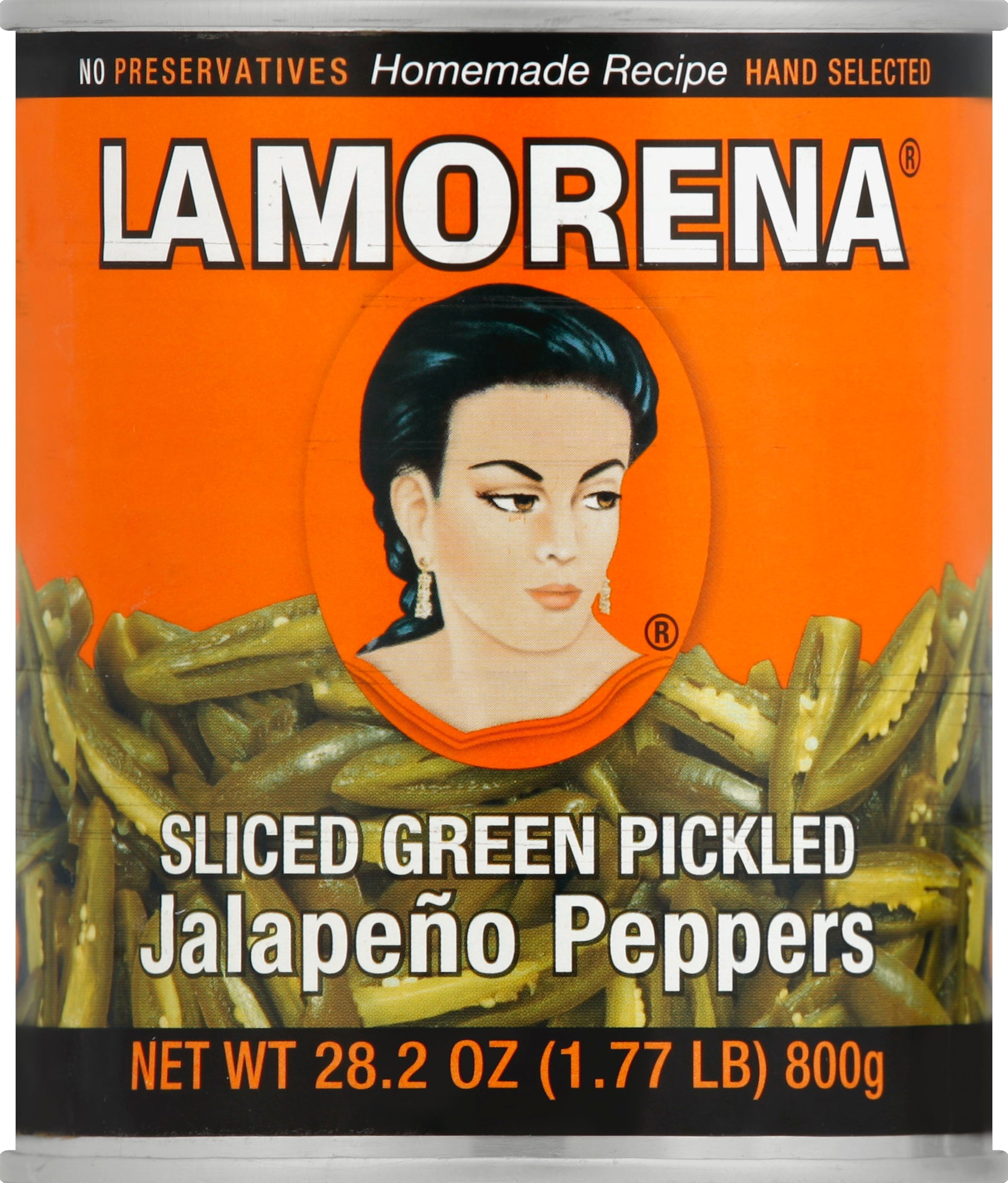 La Morena Jalapeno Peppers 28.2 oz - Case of 6
