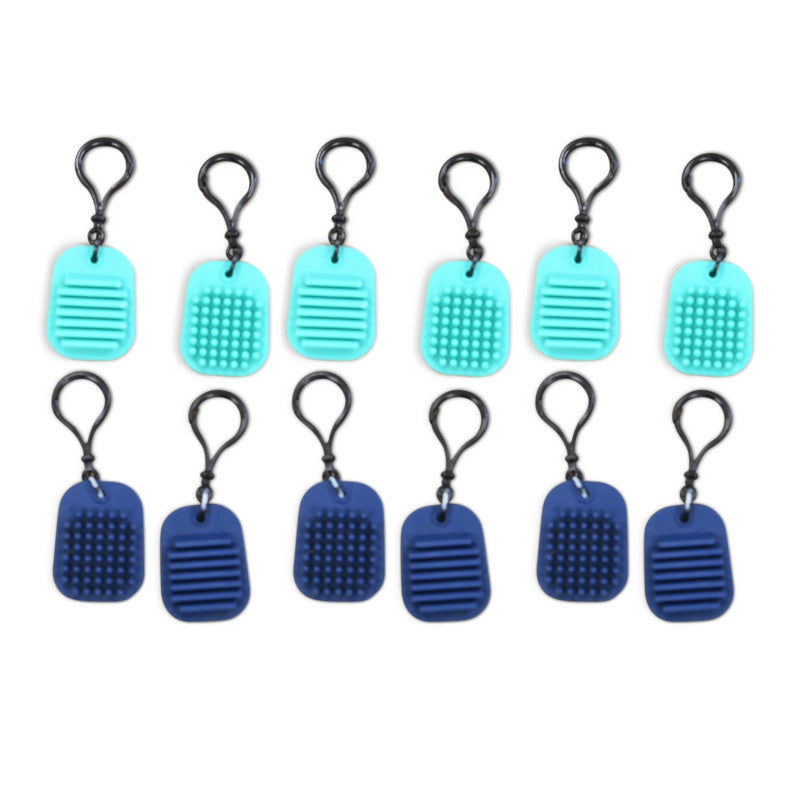 Calming Clips Fidget Toy Keychain, Pack of 12