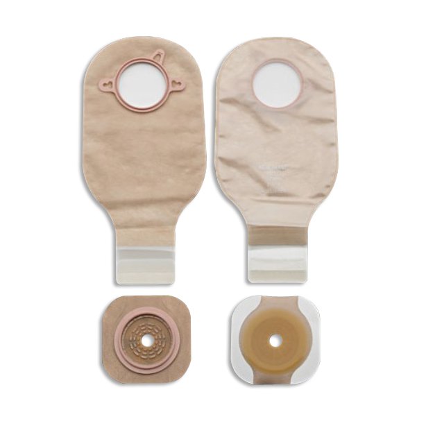 Hollister - Ileostomy / Colostomy Pouch New Image™ Two-Piece System 12 Inch Length Flat, Trim To Fit 3-1/2 Inch Stoma Drainable [5/BX]