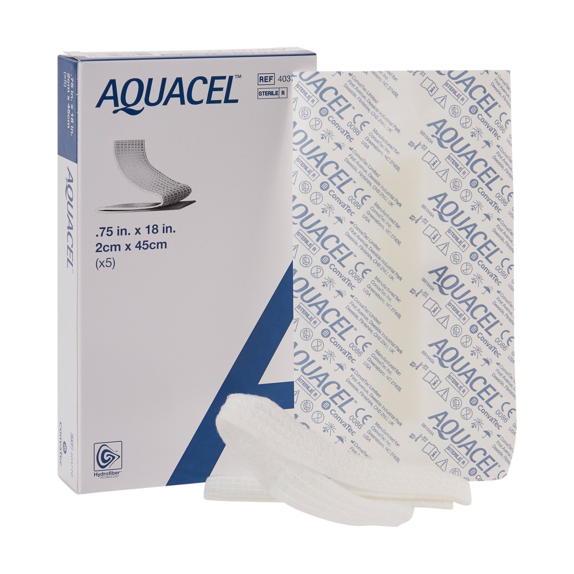 ConvaTec - Gelling Fiber Wound Dressing Aquacel® Ribbon 3/4 X 18 Inch Ribbon Sterile [5/BX]