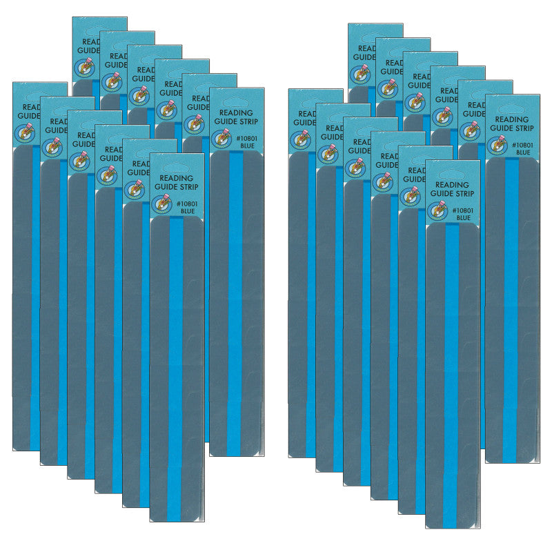 ASHLEY PRODUCTIONS - Sentence Strip Reading Guides, Blue, 12 Per Pack, 2 Packs