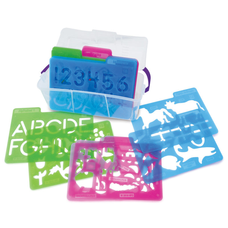 ESSENTIAL LEARNING PRODUCTS - Stencil Mill, 24 Pieces In Plastic Box