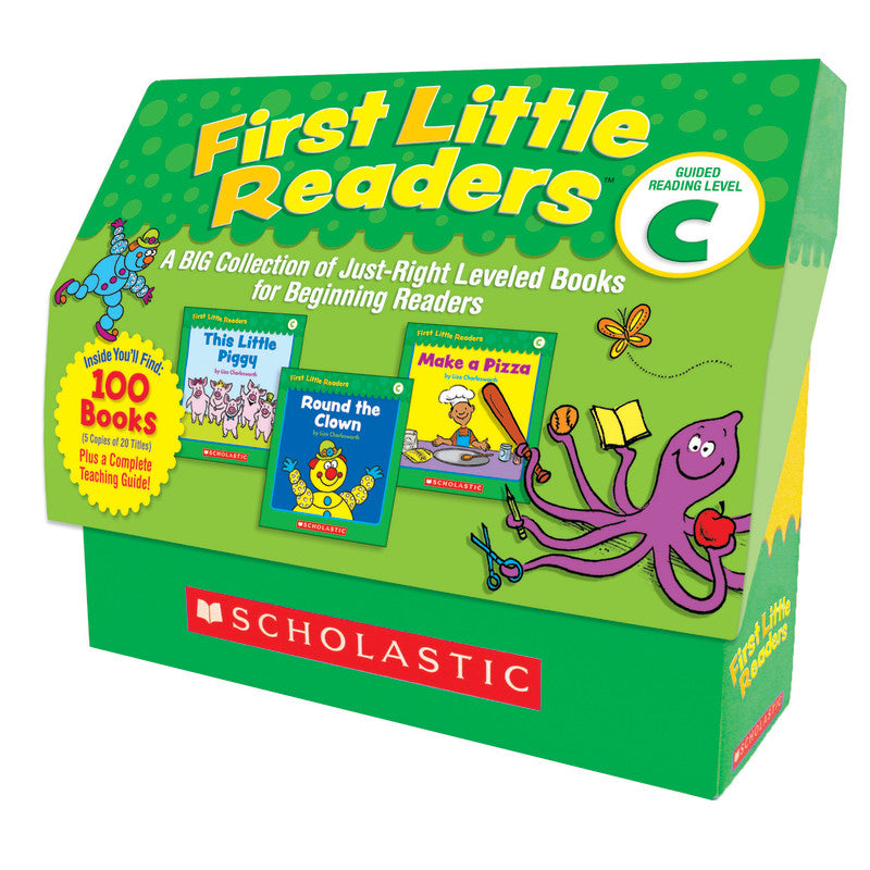SCHOLASTIC TEACHING SOLUTIONS - First Little Readers Books, Guided Reading Level C, 5 Copies of 20 Titles