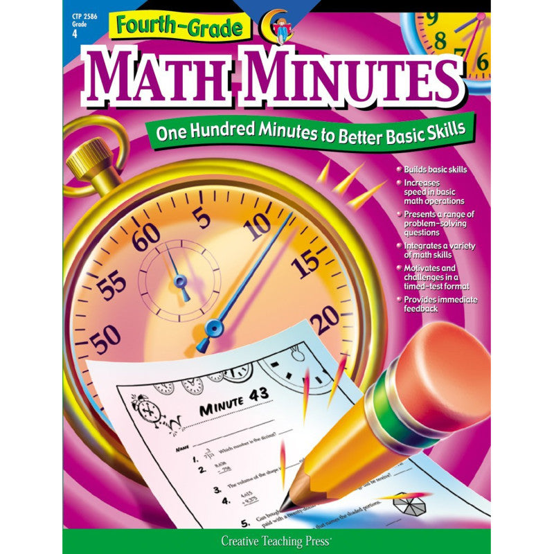 CREATIVE TEACHING PRESS - Fourth-Grade Math Minutes Book