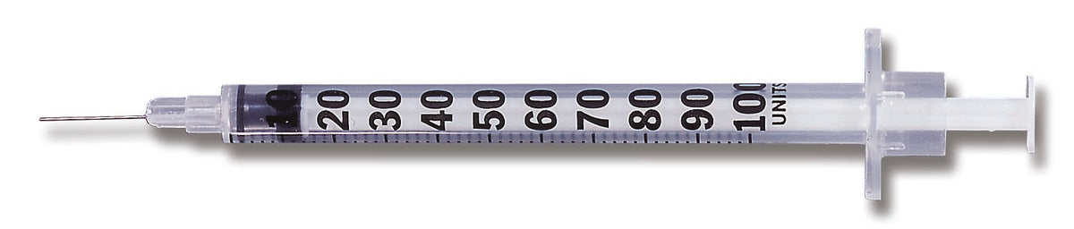 embecta Medical II LLC - Standard Insulin Syringe with Needle Micro-Fine™ 1 mL 5/8 Inch 27 Gauge NonSafety Regular Wall [100/BX]