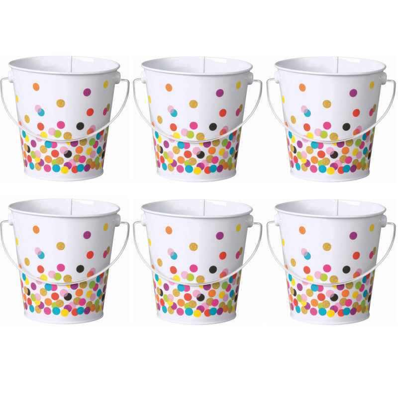 TEACHER CREATED RESOURCES - Confetti Bucket, Pack of 6