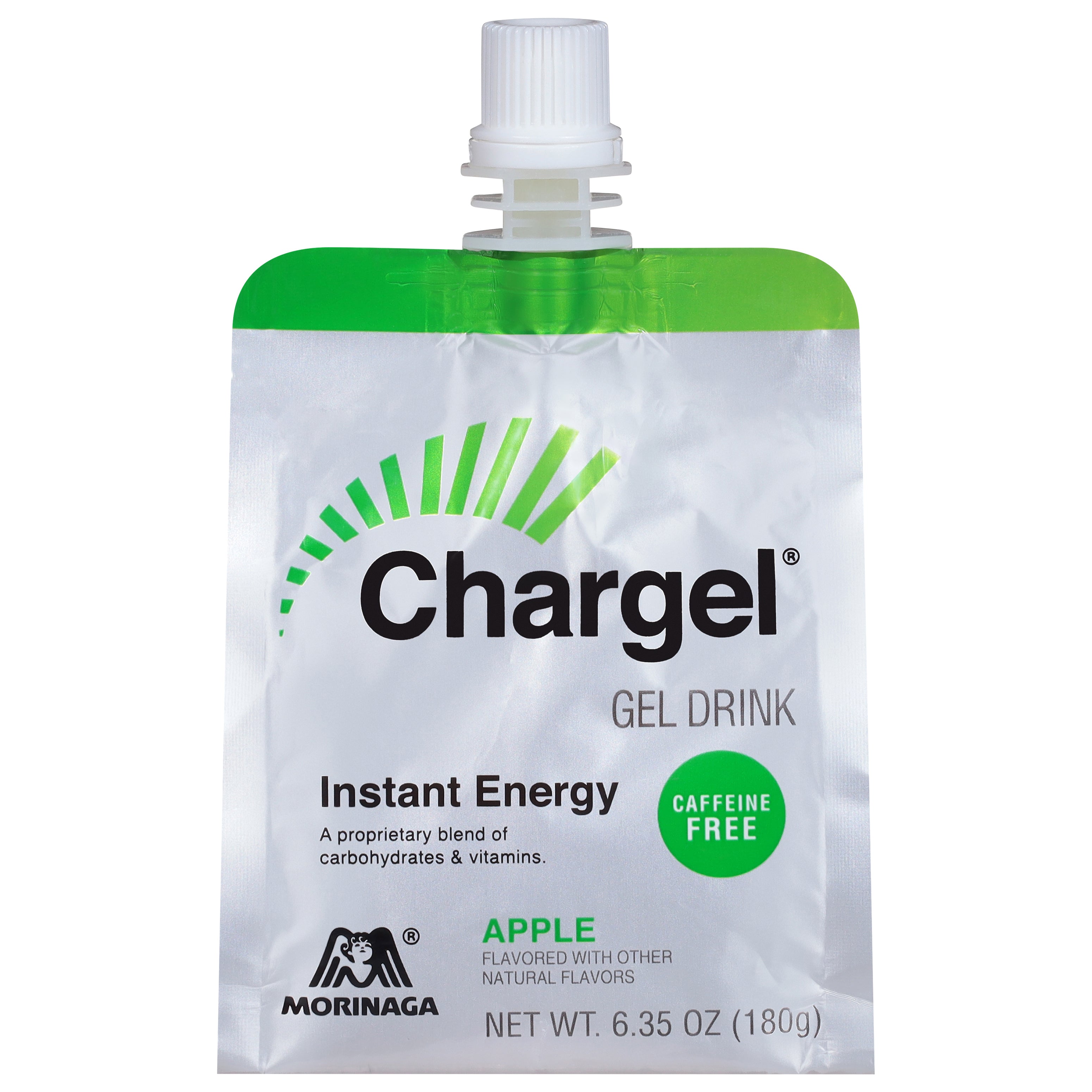 Morinaga Chargel Caffeine Free Instant Energy Apple Gel Drink 6.35 oz - Case of 6
