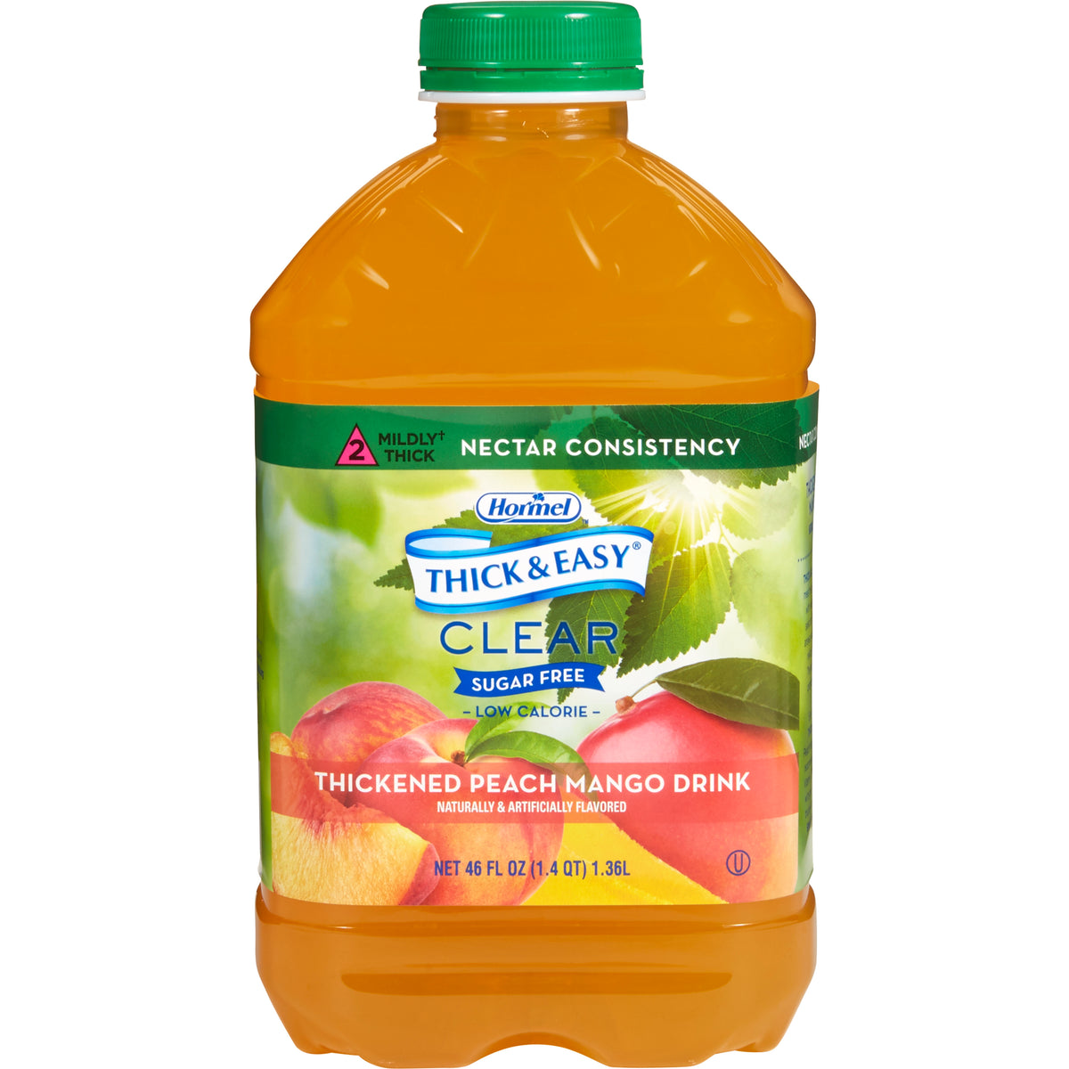Lyons Magnus LLC - Thickened Beverage Thick & Easy® Clear 46 oz. Bottle Peach Mango Flavor Liquid IDDSI Level 2 Mildly Thick [1/EA]