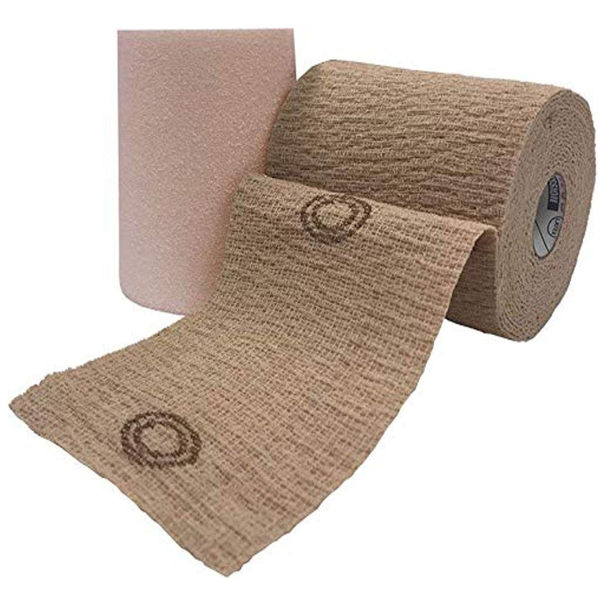 Andover Coated Products - 2 Layer Compression Bandage System CoFlex® TLC Calamine with Indicators 4 Inch X 6 Yard / 4 Inch X 7 Yard Self-adherent / Pull On Closure Tan NonSterile 25 to 30 mmHg [1/BX]