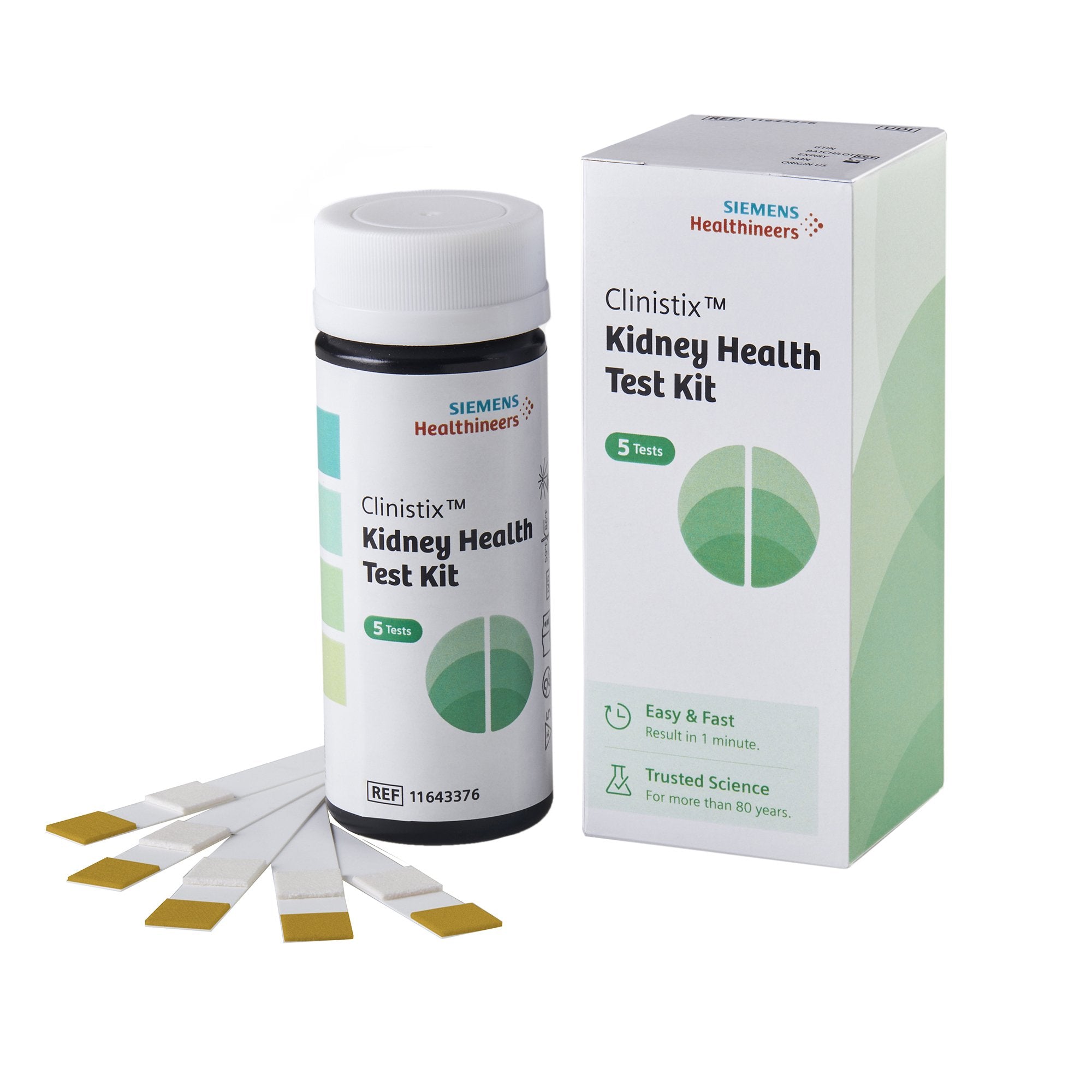 Siemens Healthcare Diag/Bayer Diag - Urinalysis Test Kit Clinistix™ Albumin / Creatinine / Creatinine Ratio 5 Tests per Kit CLIA Waived [1/KT]