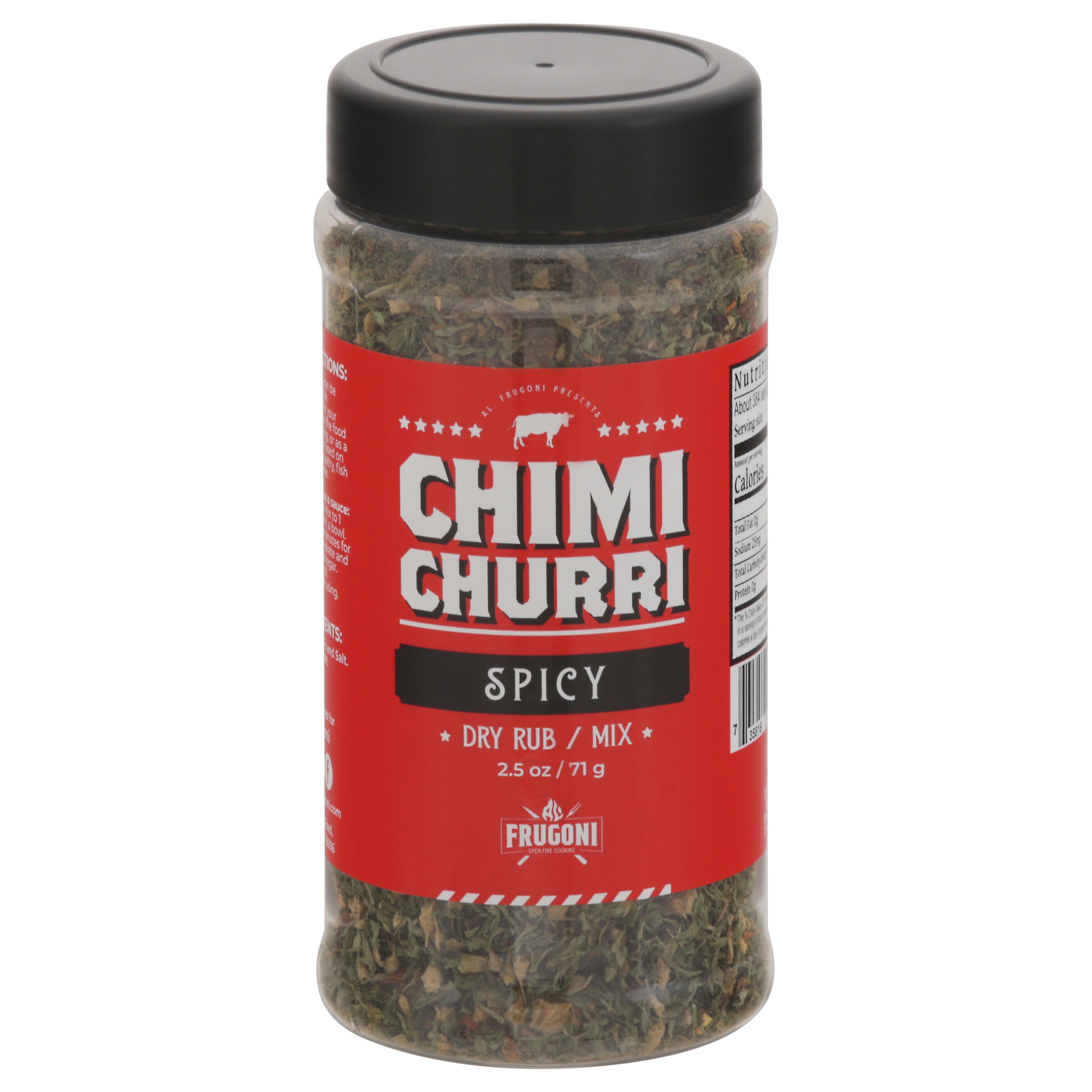 Al Frugoni Chimi Churri Spicy Dry Rub/Mix 2.5 oz - Case of 6