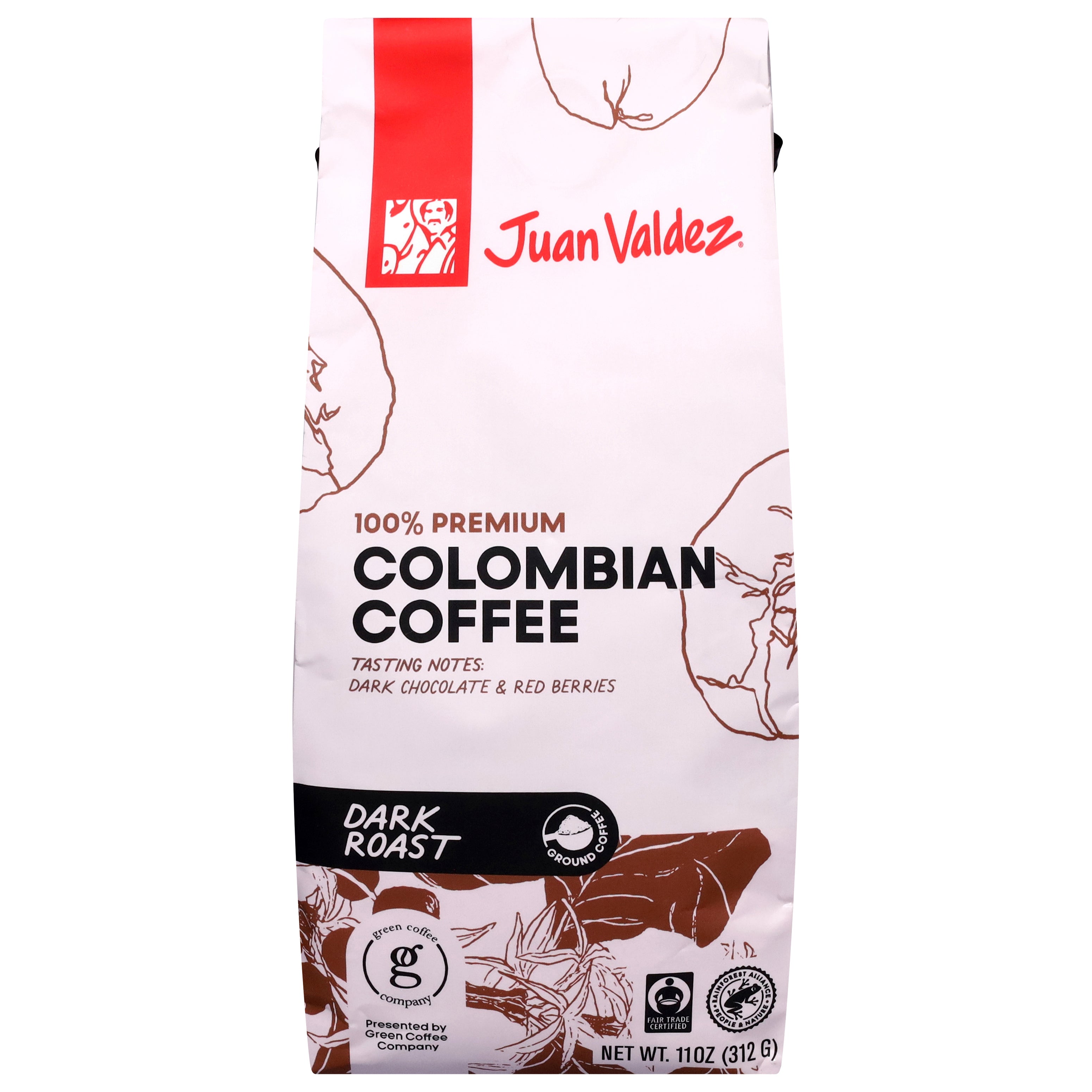 Juan Valdez 100% Premium Ground Dark Roast Colombian Coffee 11 oz - Case of 6