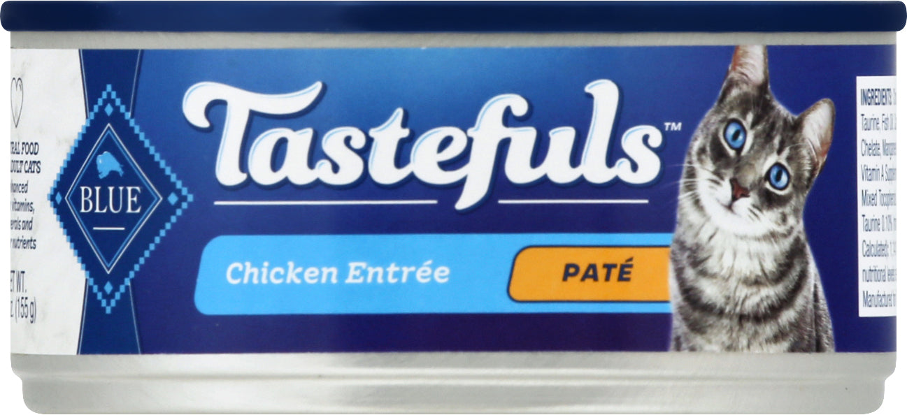 Blue Buffalo Tastefuls Pate Chicken Entree Cat Food 5.5 oz - Case of 12