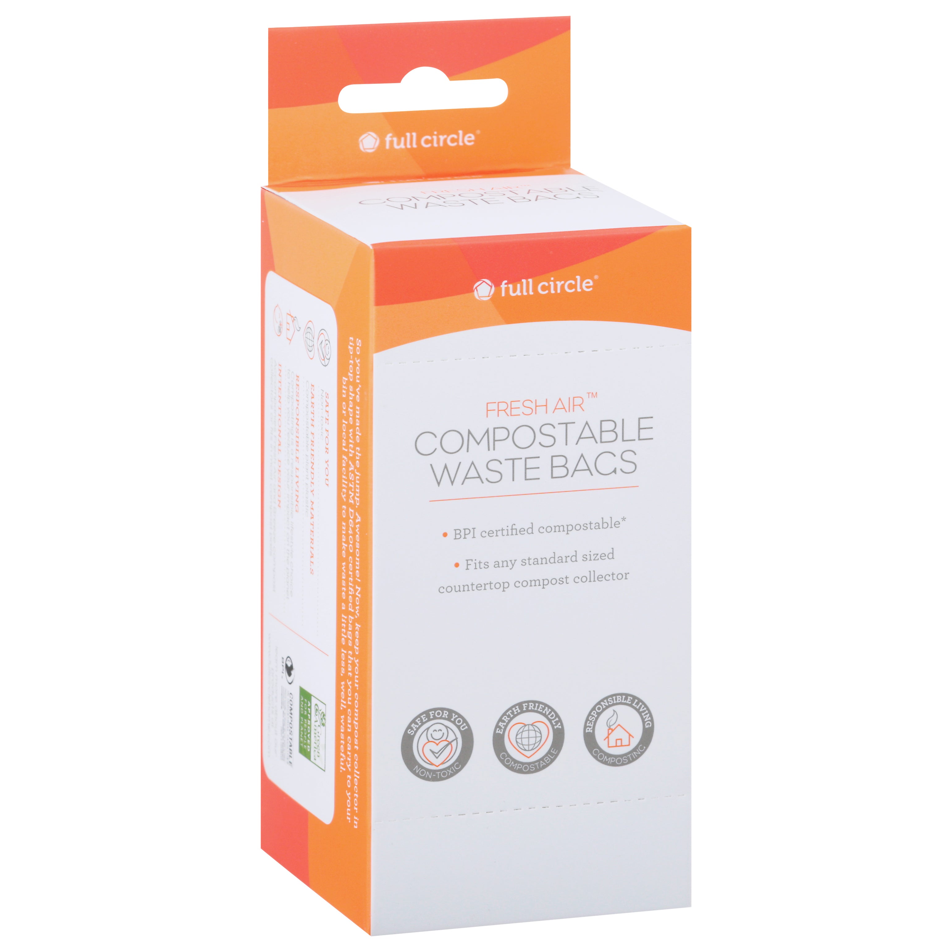 Full Circle Fresh Air 2.5 Gallon Compostable Waste Bags 25 ea - Case of 6