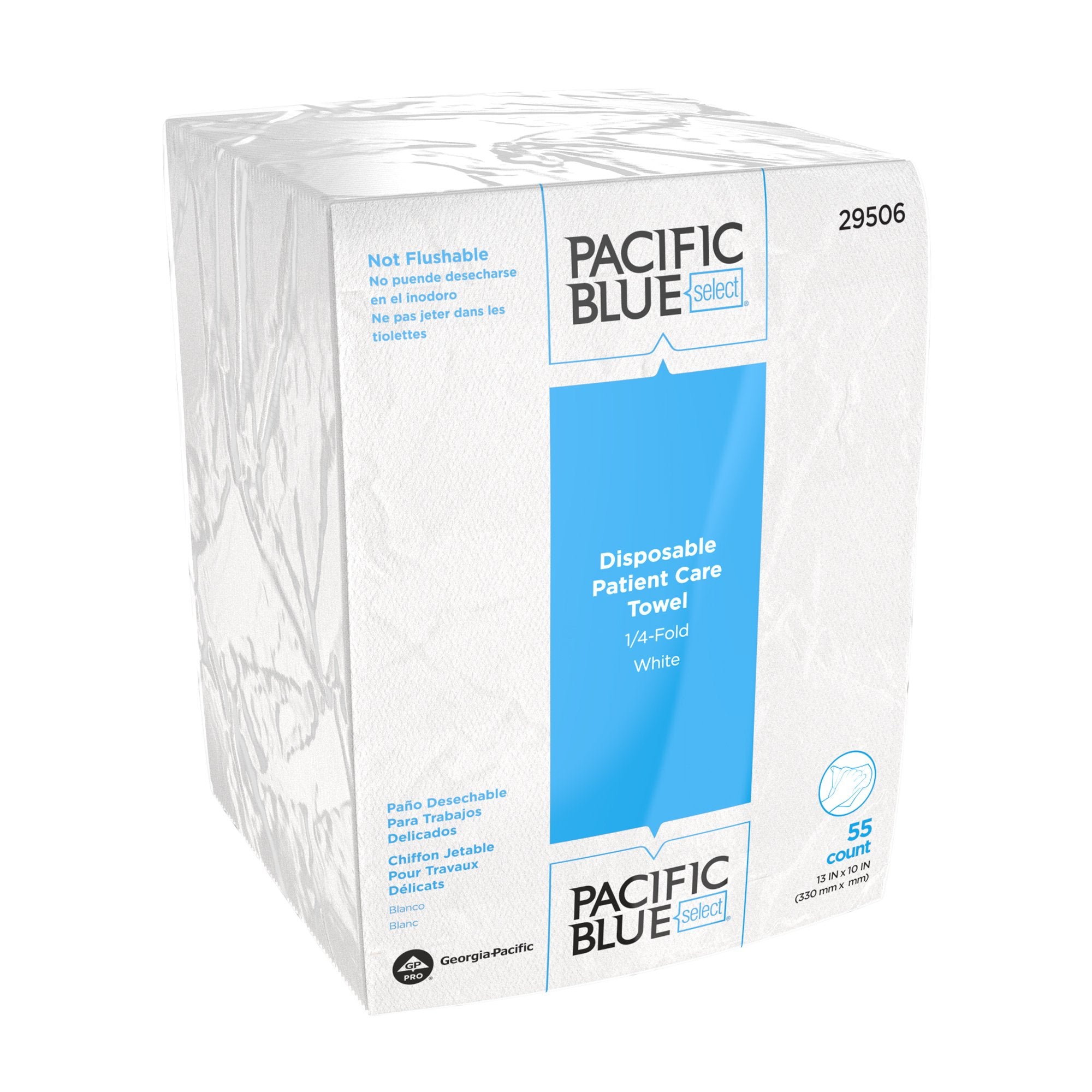 Georgia Pacific - Washcloth Pacific Blue Select® 10 X 13 Inch White Disposable [55/PK]