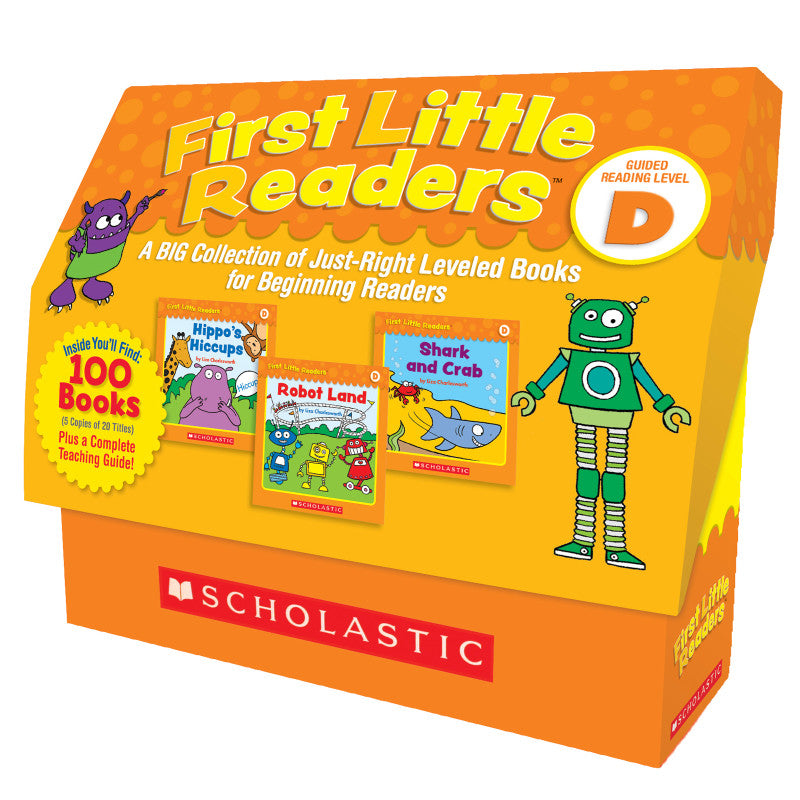 SCHOLASTIC TEACHING SOLUTIONS - First Little Readers Book Box Set, Level D, 5 Copies of 20 Titles