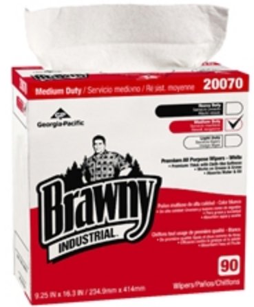 Georgia Pacific - Task Wipe Brawny Industrial® Medium Duty 90 Count Box 9-1/4 X 16-3/10 Inch NonSterile Disposable [10/CS]
