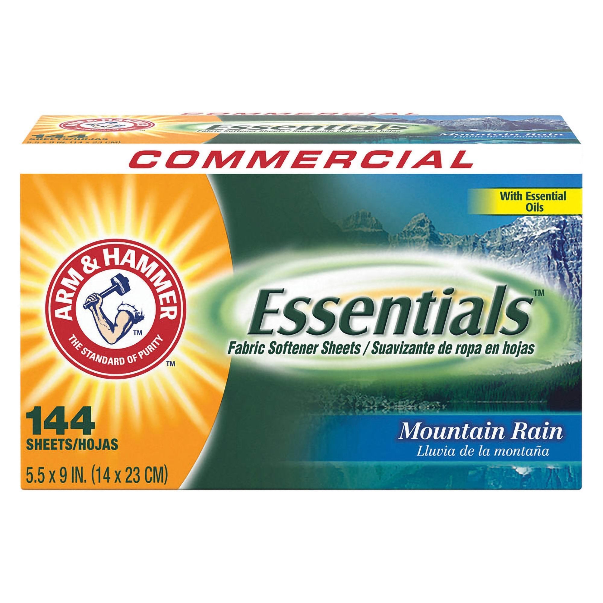 RJ Schinner Co - Fabric Softener Arm & Hammer® Essentials® 144 Count Box Sheet Mountain Fresh Scent [864/CS]