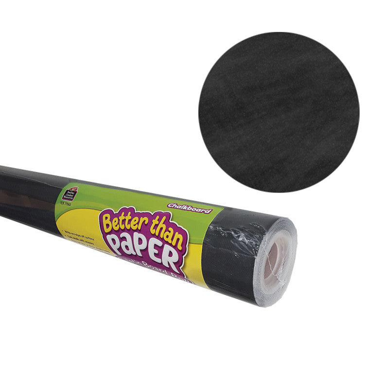 TEACHER CREATED RESOURCES - Better Than Paper® Bulletin Board Roll, 4' x 12', Chalkboard, 4 Rolls