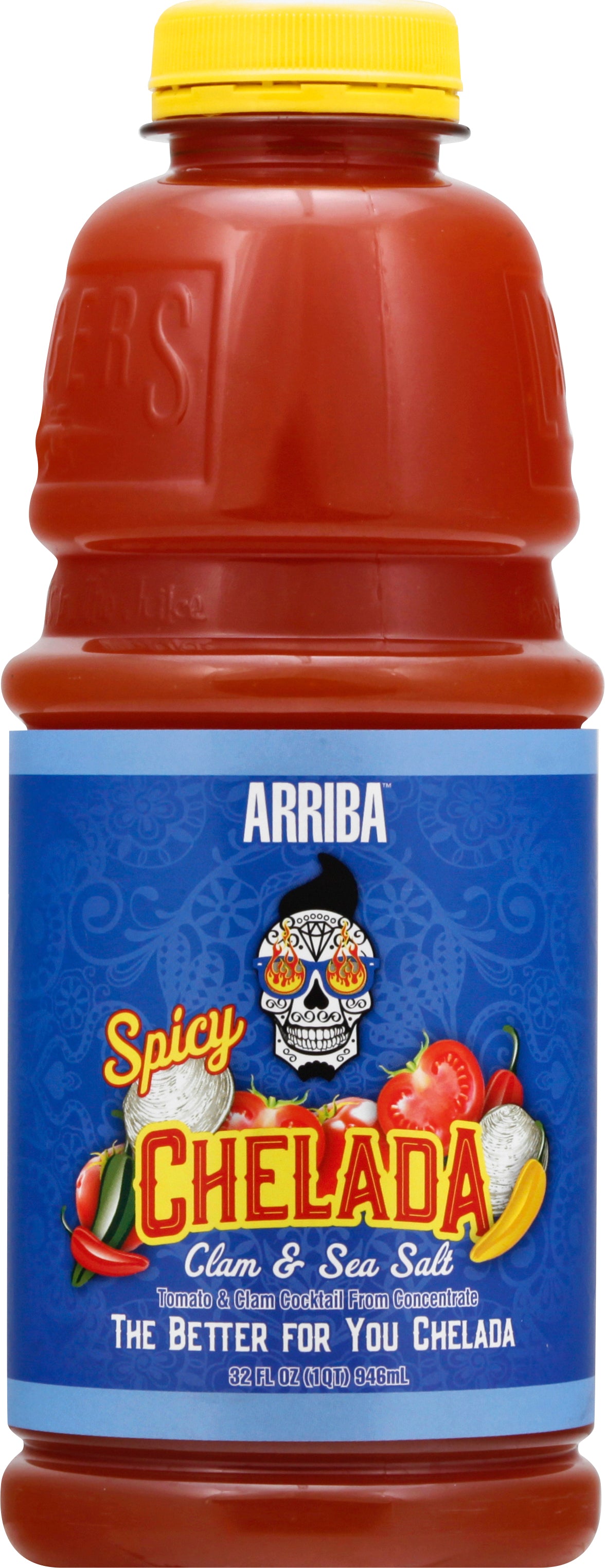 Arriba Spicy Clam & Sea Salt Chelada 32 oz - Case of 12