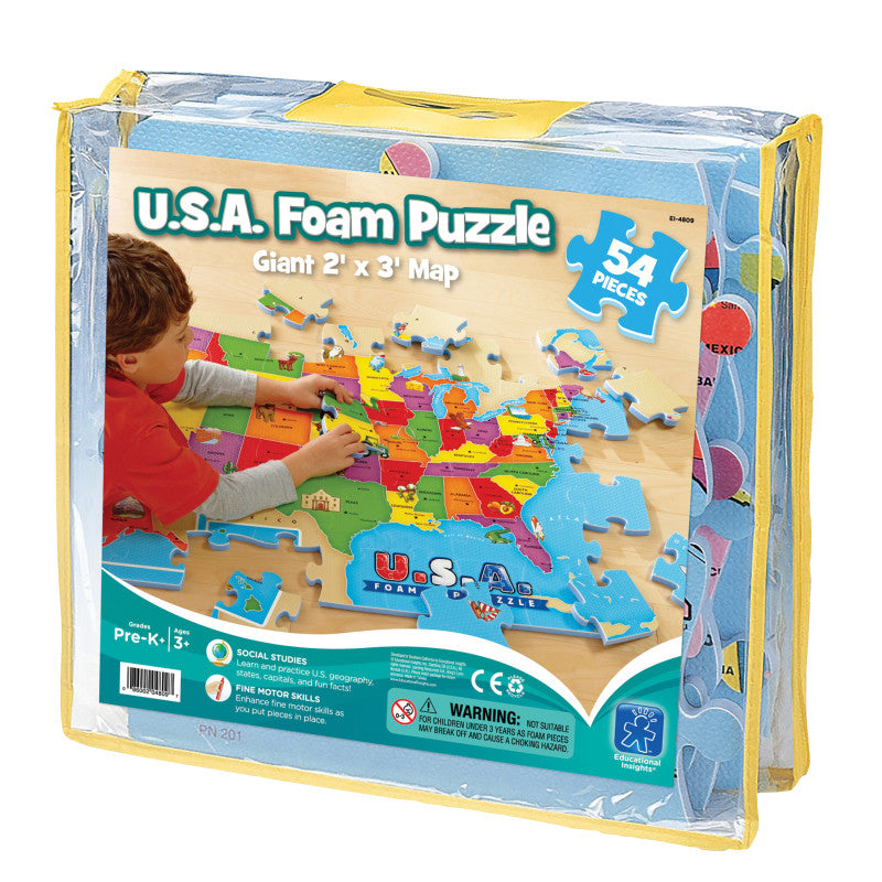EDUCATIONAL INSIGHTS - USA Foam Map Puzzle