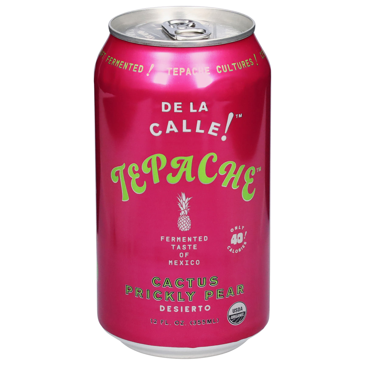De La Calle! Cactus Prickly Pear Desierto Tepache 1 fl oz - Case of 12