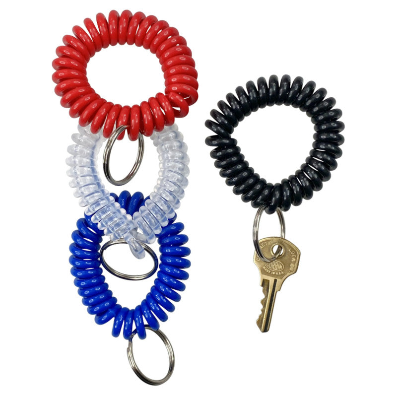 Wrist Coil Key Chain, Assorted Colors, 1 Count
