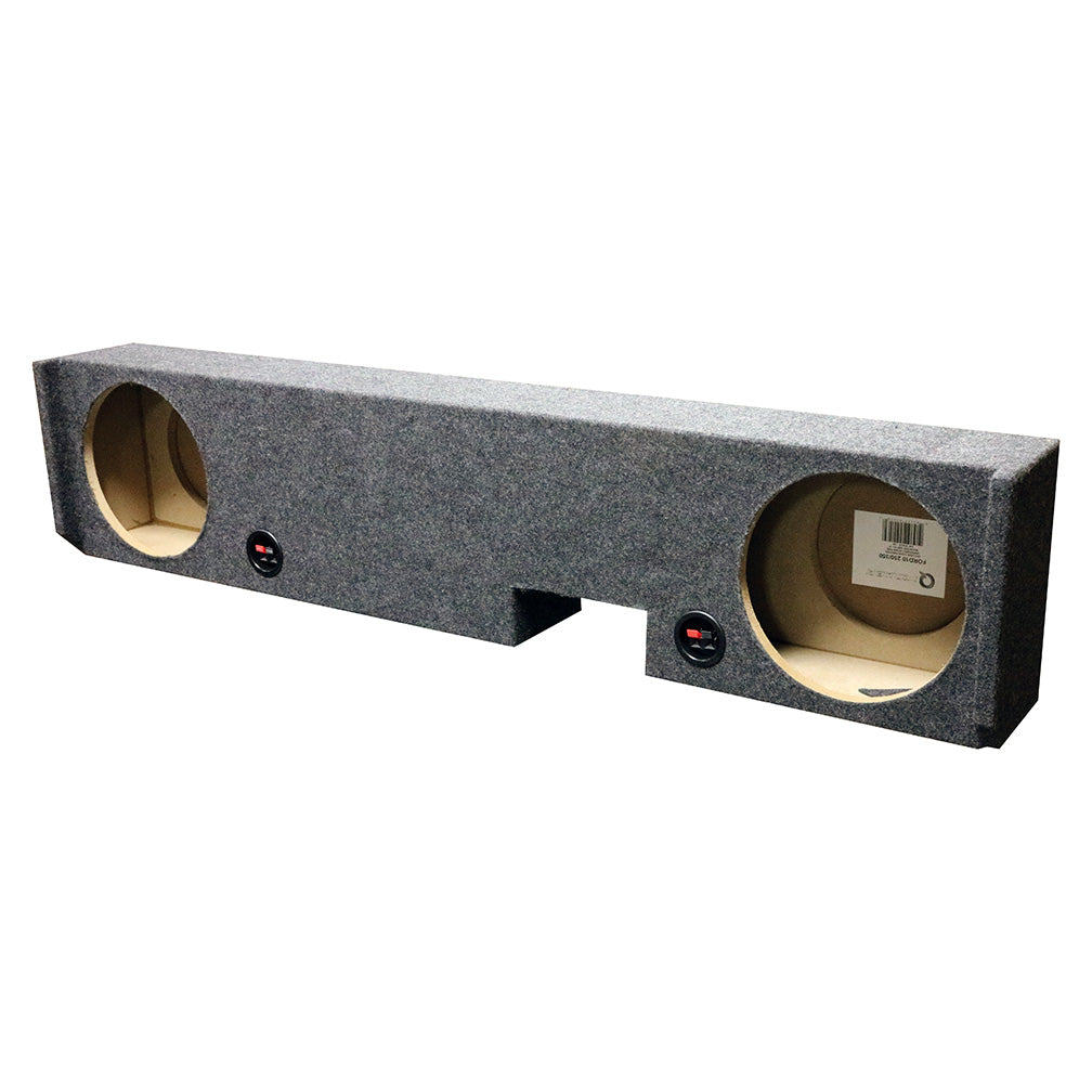 QPower Ford F-250/F-350 Extended Cab '01-'08 Dual 10" Empty Woofer Enclosure