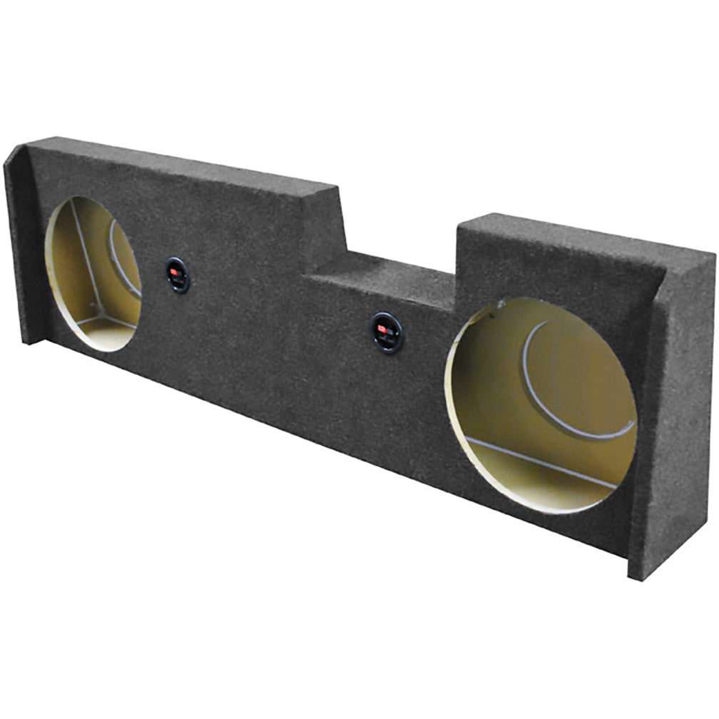 QPower Dual 10" Empty Woofer Box - GMC/Chevy Crew Cab '14-'18