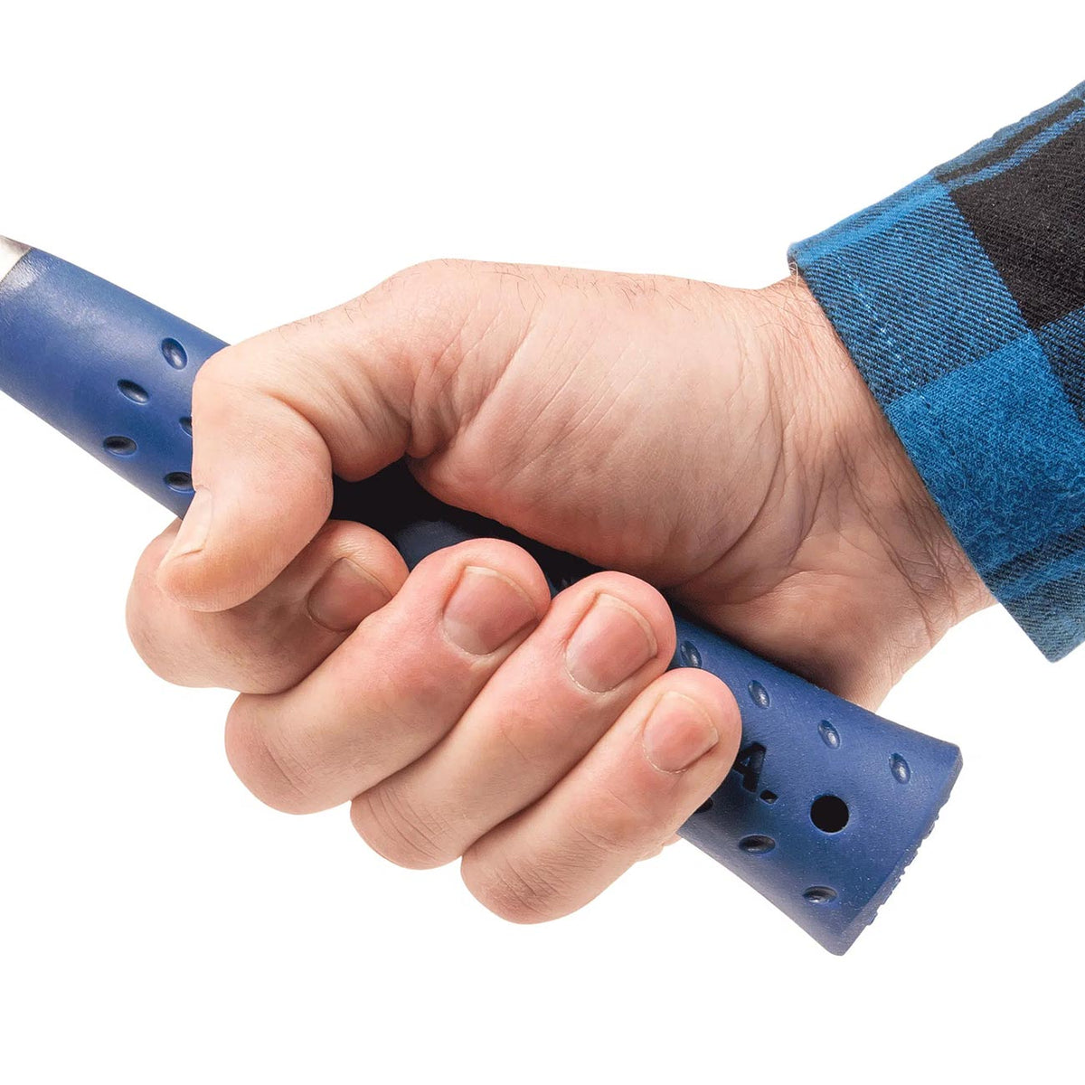 Estwing 40 oz. Smooth Face Lineman's Hammer with Blue Shock Reduction Grip