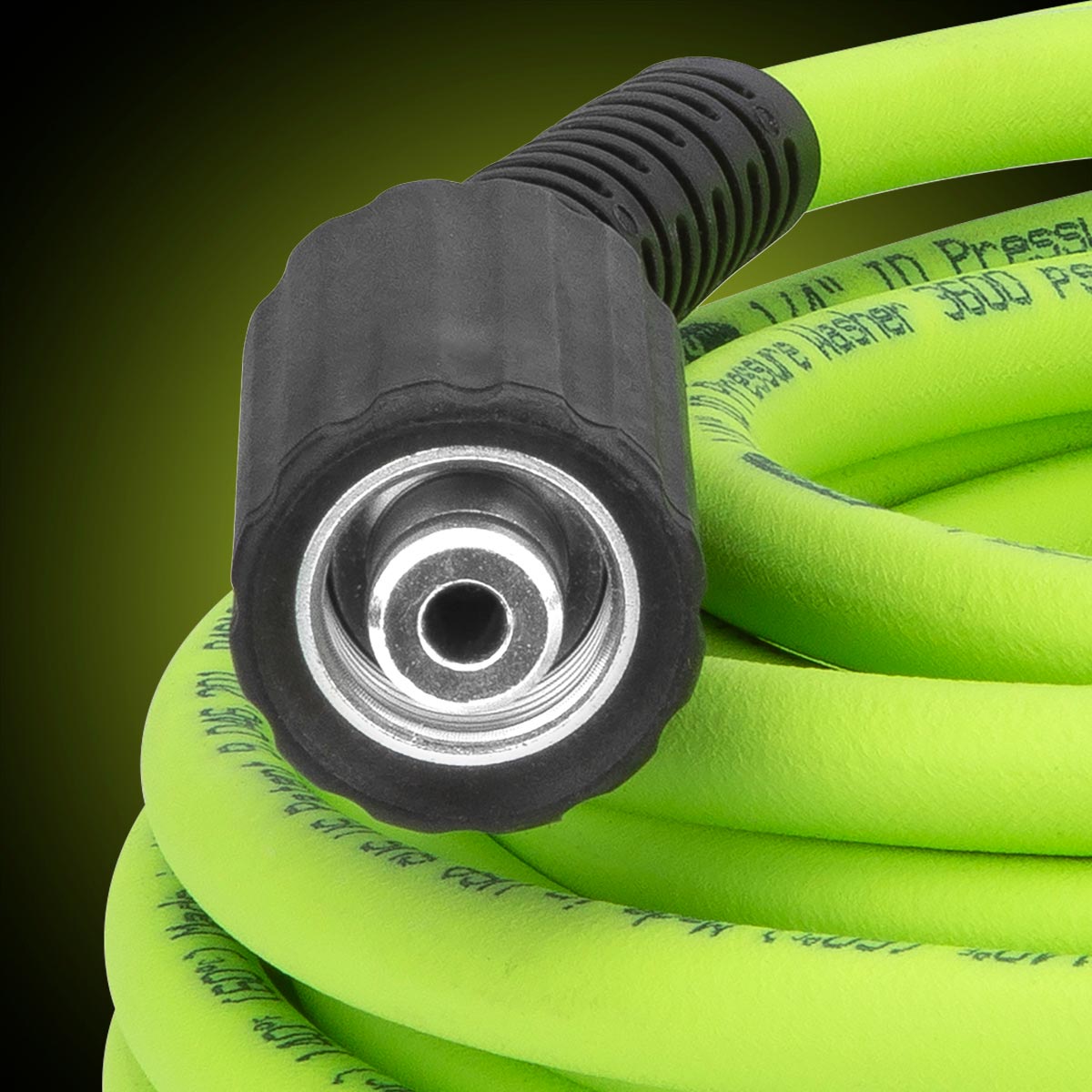Flexzilla¬Æ Pressure Washer Hose 1/4" x 50‚Äô 3100 PSI M22 Fittings ZillaGreen¬Æ