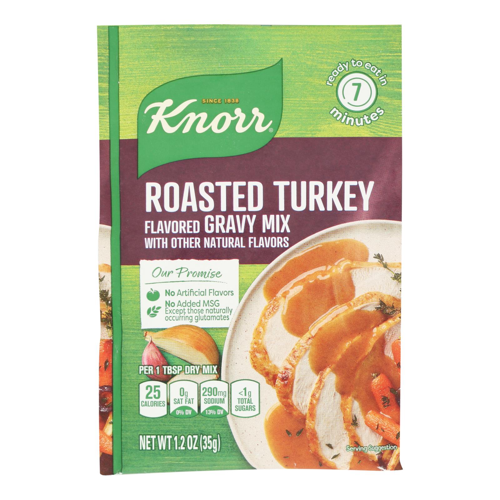 Knorr Gravy Mix - Roasted Turkey Flavored - 1.2 oz - Case of 12
