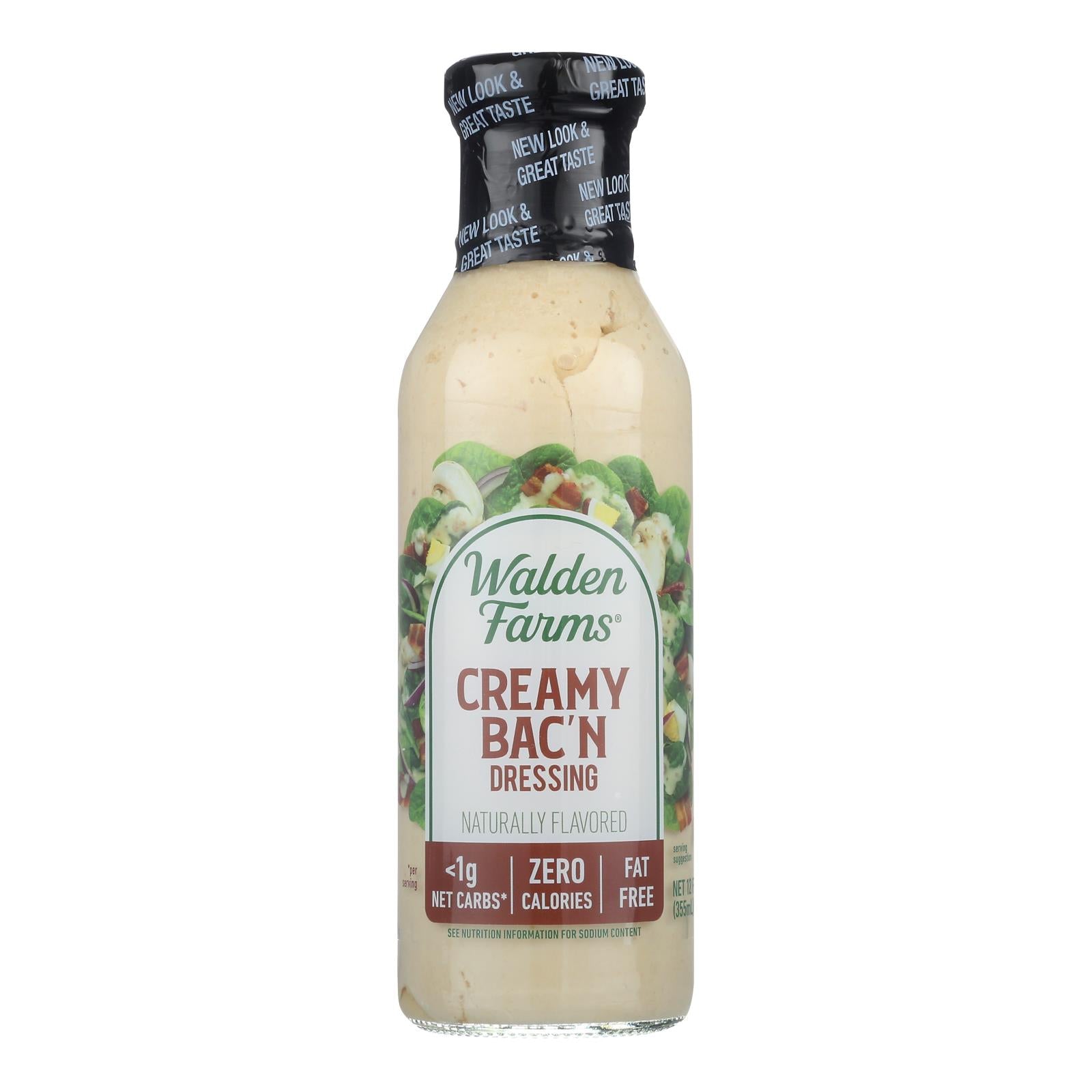 Walden Farms, Calorie Free Creamy Bacon Dressing - Case of 6 - 12 FZ