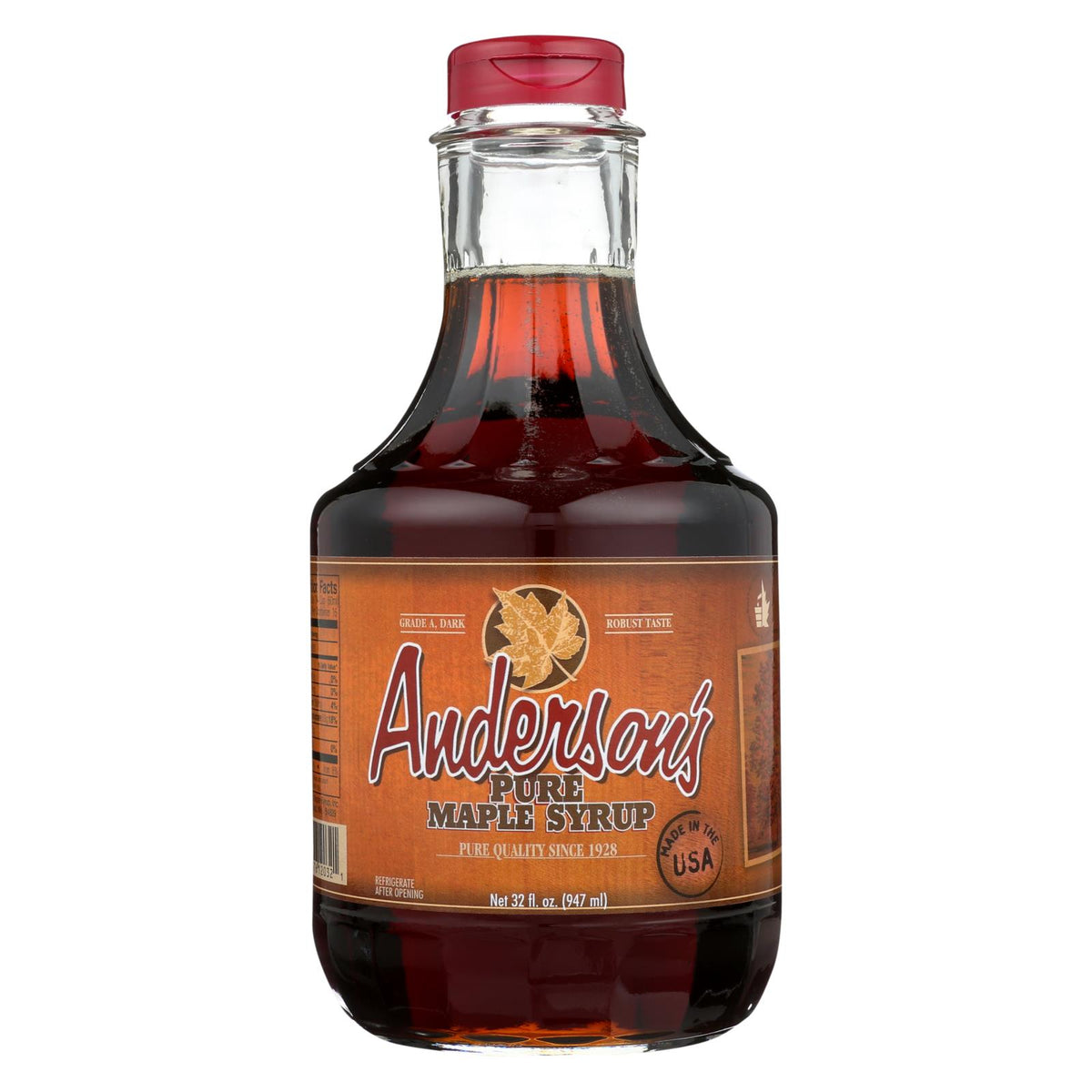 anderson's Maple Syrup Grade A Dark Amber Maple Syrup - 32 fl oz