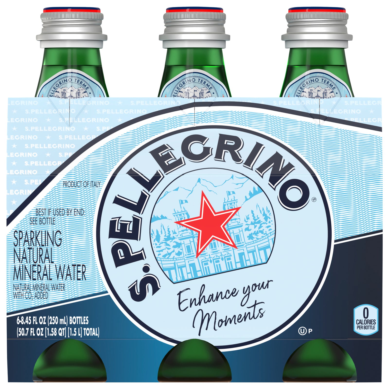 San Pellegrino Sparkling Natural Mineral Water - Case of 4 - 250 ml